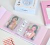 Kawaii 1/2/3 Inch Puppy Cat Magnetic Kpop Pocards with 10 Sleeves Binder Idol Card Po Album Collect Book School Stationery
