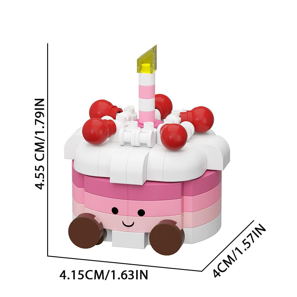 Kuchen Dekoration Ziegel Baukasten Mikro Bausteine Kinderspielzeug Erwachsenen Baustein Mini Spielzeug für Mädchen Geburtstagsgeschenk