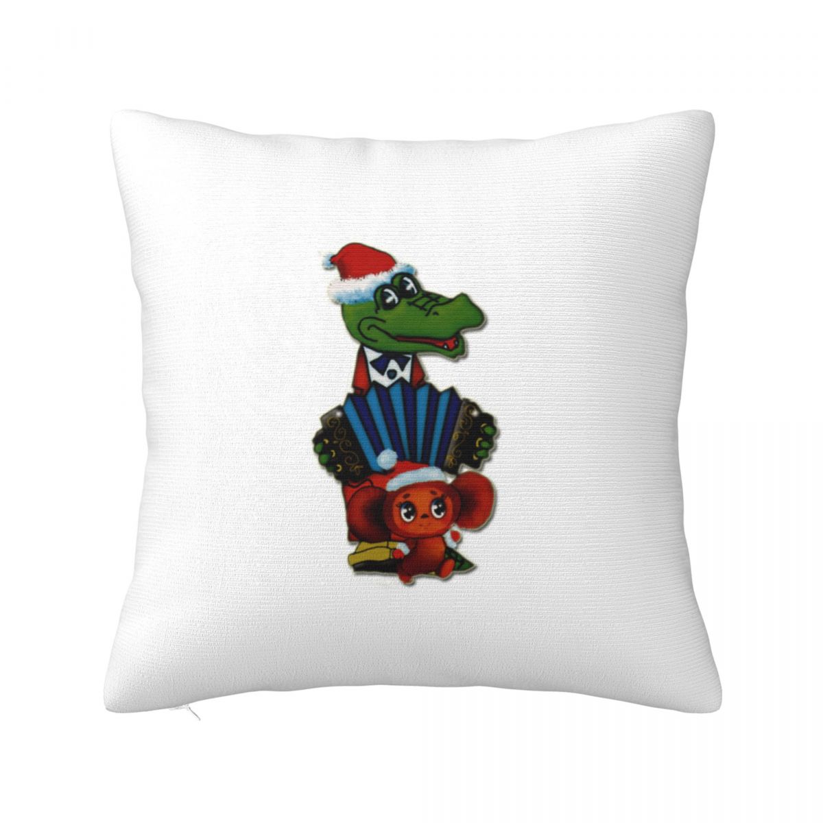 

Чебурашка Квадратна Наволочка Подушка Чохол для Подушки Подушка-Плед для Дому Спальні Автомобіля 12x12Inch