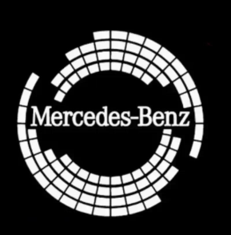For Mercedes Benz LED Car Door Lights Logo HD Laser Decor Project Ghost Lamp For Mercedes Benz W176 W205 W166 W246 W212 A B C M