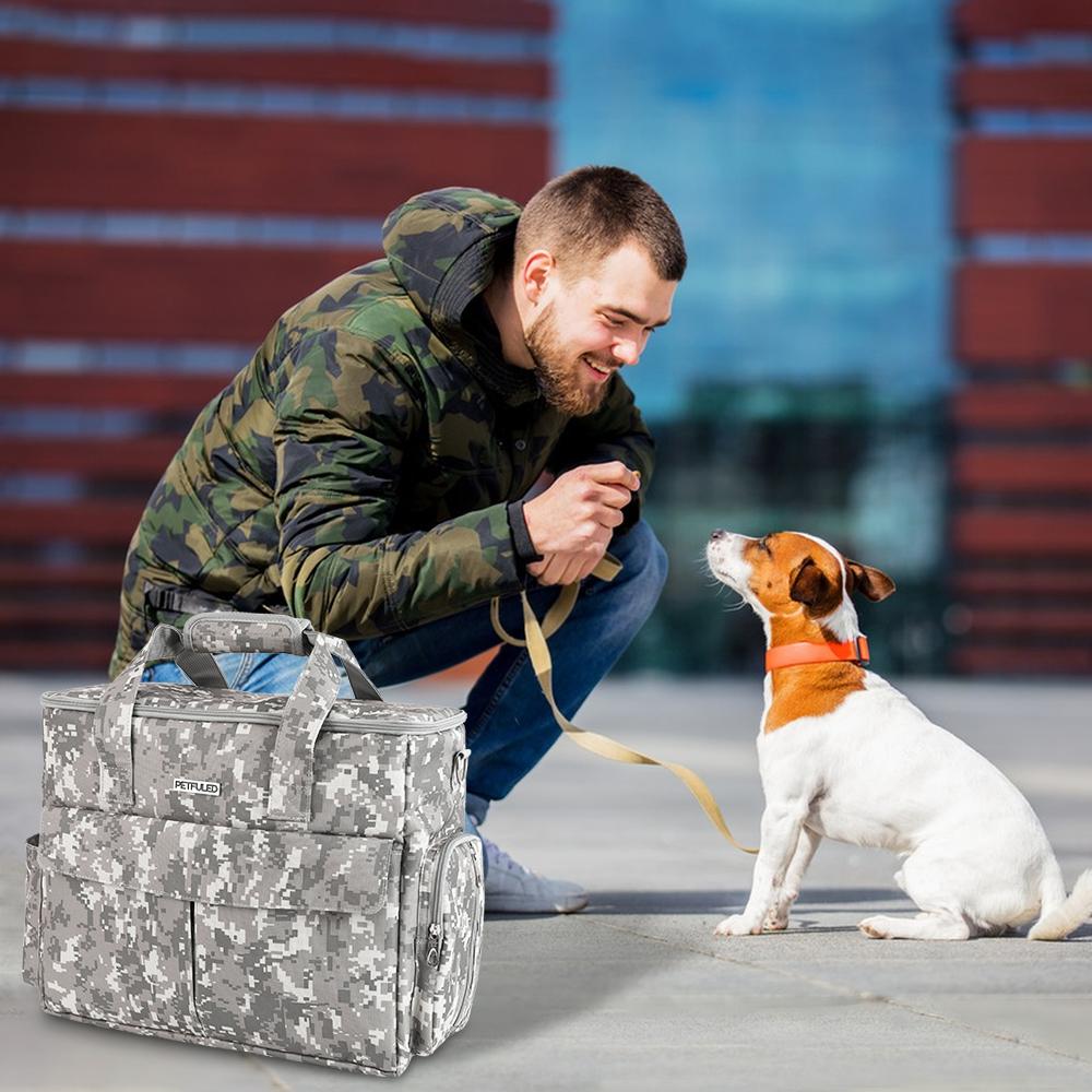 Complete Dog Travel Bag for Supplies, Weekend Pet Travel Kit for Dogs and Cats, Airline Approved Travel Bag