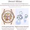 OUPINKE New Business and Leisure Ladies Watch Elegant Light Luxury Waterproof Luminous Diamond Inlaid Mechanical Watch High-end Watch