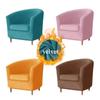 Velvet Club Bath Tub Armchairs Covers Solid Color Single Sofa Slipcover Stretch Couch Cover for Bar Counter with Seat Covers