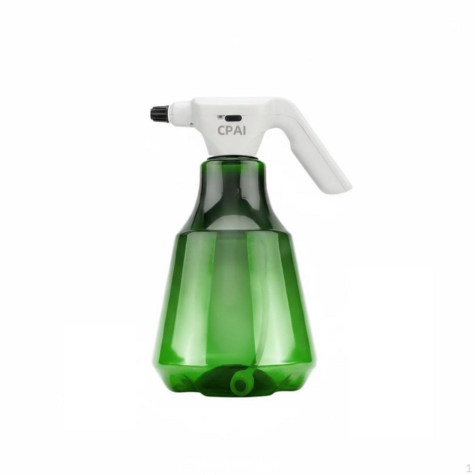 Electric Spray Bottle Adjustable Nozzle USBChargeable Watering Sprayer Versatile Automatic Plant for Emerald Green 2L