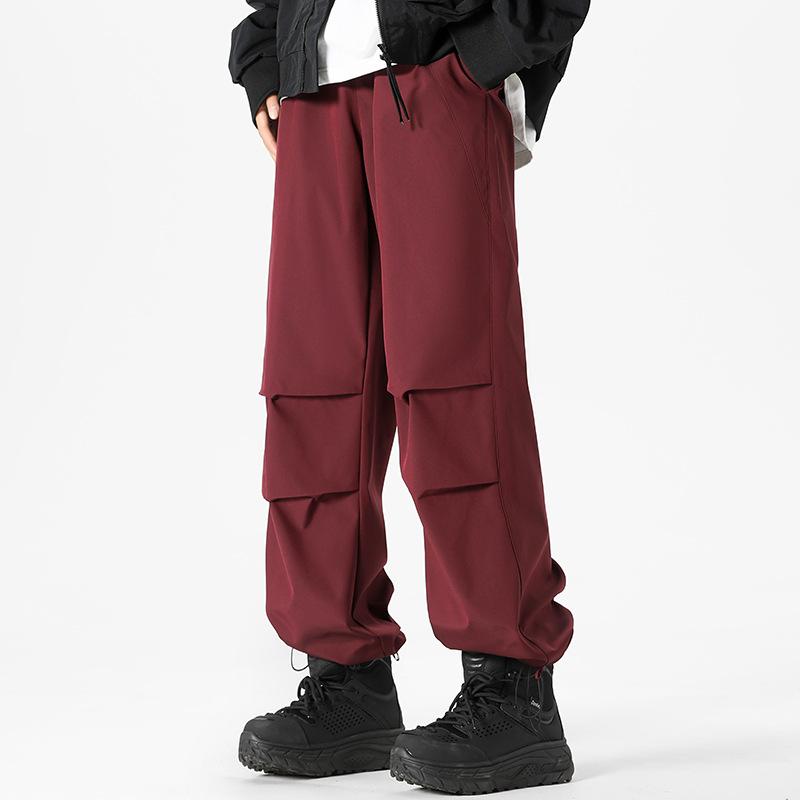 

Брюки с высокой уличной фурнитурой, широкие брюки-парашюты, мужские и женские, хулиганские, красивые, прямые, повседневные, водонепроницаемые мужские брюки 3XL