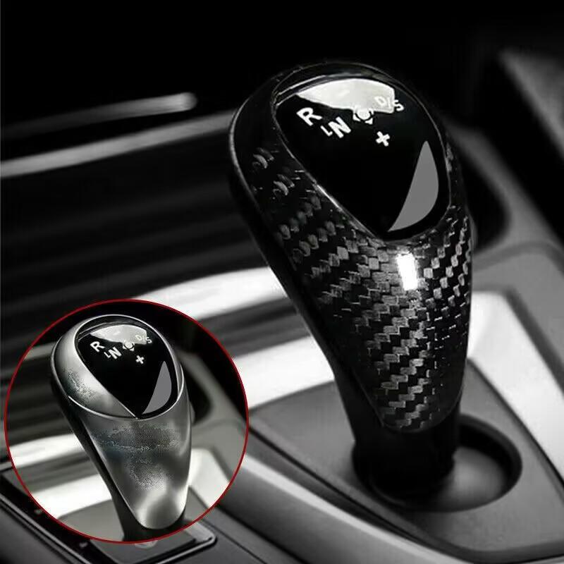 Real Carbon Fiber Gear Shift Knob Cover Replacement for BMW M2 M3 M4 M5 M6 F87 F80 F82 F83 F10 F12 F13 F06