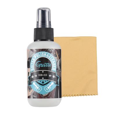 GUITTO Guitar Cleaning Care Kit 120ml Cleaning and Polishing Agent with Cleaning Cloth for Guitar