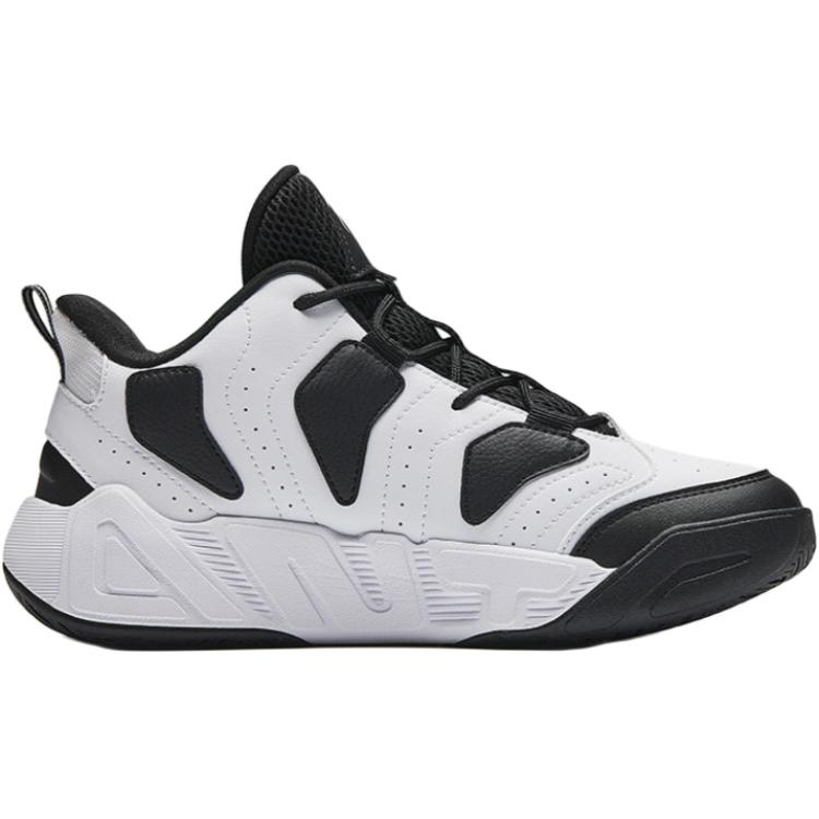 Anta Comfortable Fashionable Non-Slip Wear-Resistant Low-Top Kids Basketball Shoes Kids sneaker White Black 312441122