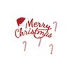 Christmas Hat Self-Adhesive Wall Sticker for Living Room, Study, Bedroom, and Door Decor