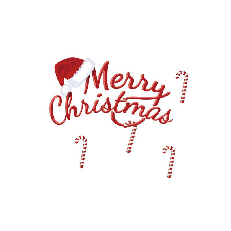 Christmas Hat Self-Adhesive Wall Sticker for Living Room, Study, Bedroom, and Door Decor