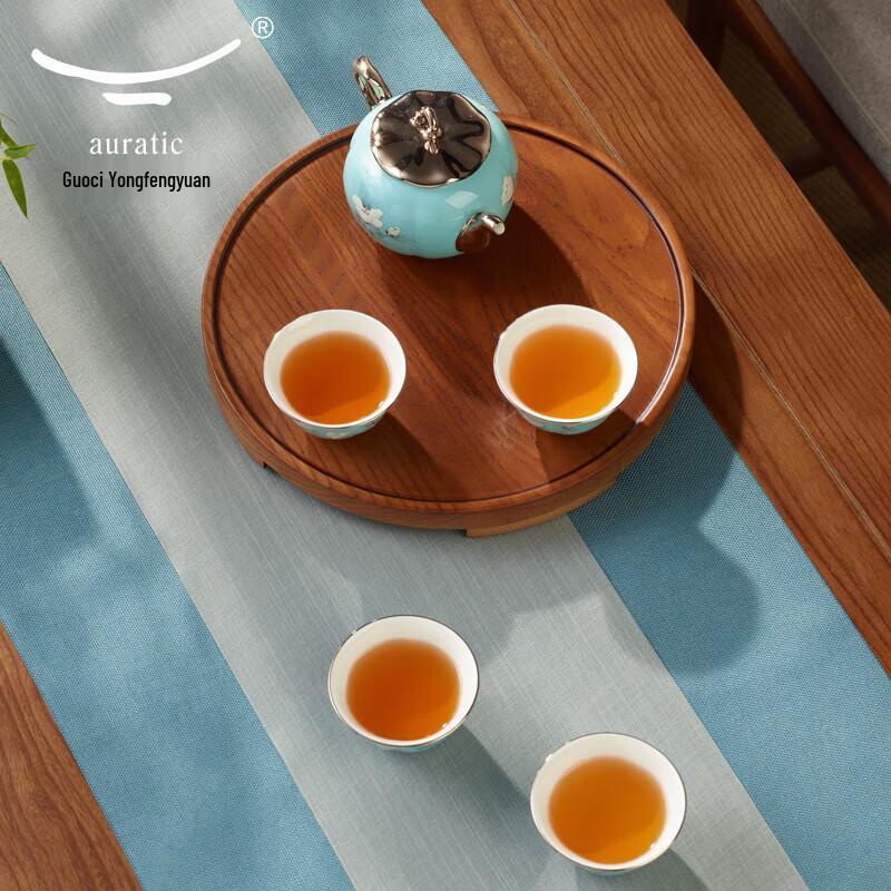 Yongfengyuan Madam Porcelain Hand-painted Blue 6-Piece Tea Set