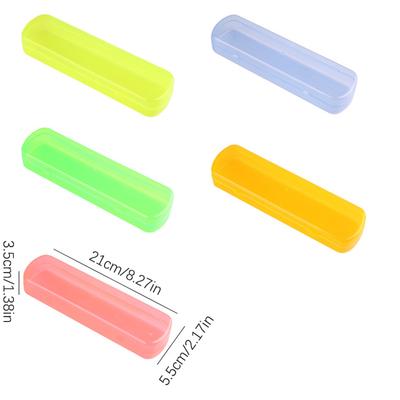 Caixa de armazenamento de cores doces, suporte, caixa de escova de dentes portátil para viagem ao ar livre