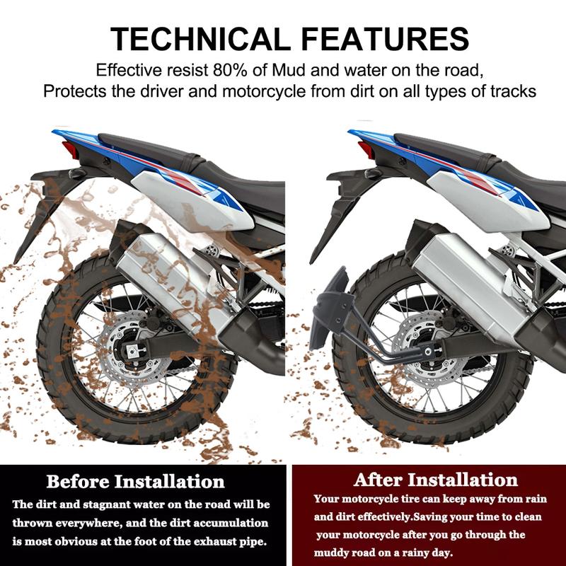 Rear Mudguard For Honda CRF1100L Africa Twin CRF 1100 L 2020 2021-2023 Motorcycle Fender Cover Back Mud Splash Guard Protector