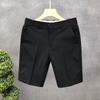 Men's Summer Plus Size Thin Casual Business Shorts Slim Straight Shorts