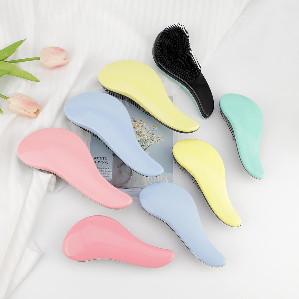 Antistatische Massagebürste Wickeldusche Massagebürste Bürste nasses Haar Lockenbürste Salon Friseurwerkzeug