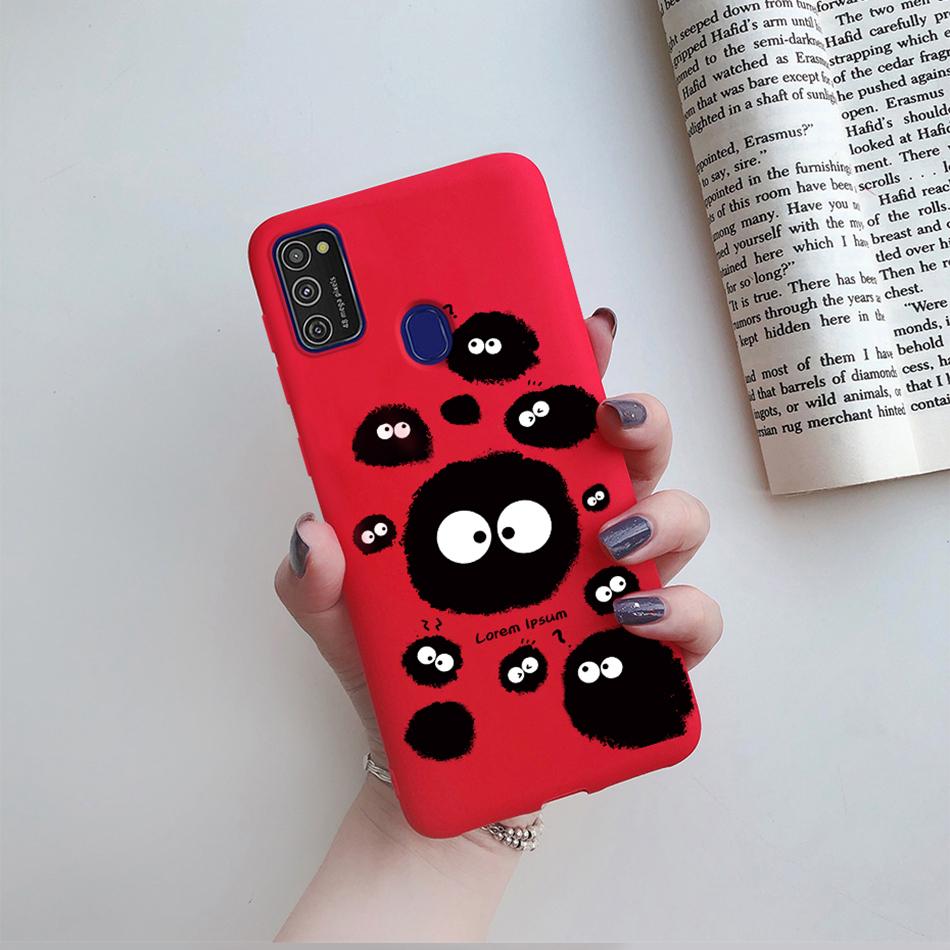 Cute Cartoon Case For Samsung Galaxy M51 M31 M21 M31S M21S M30S Case Candy Colorful Anime Painting TPU Silicone Cover Case Funda