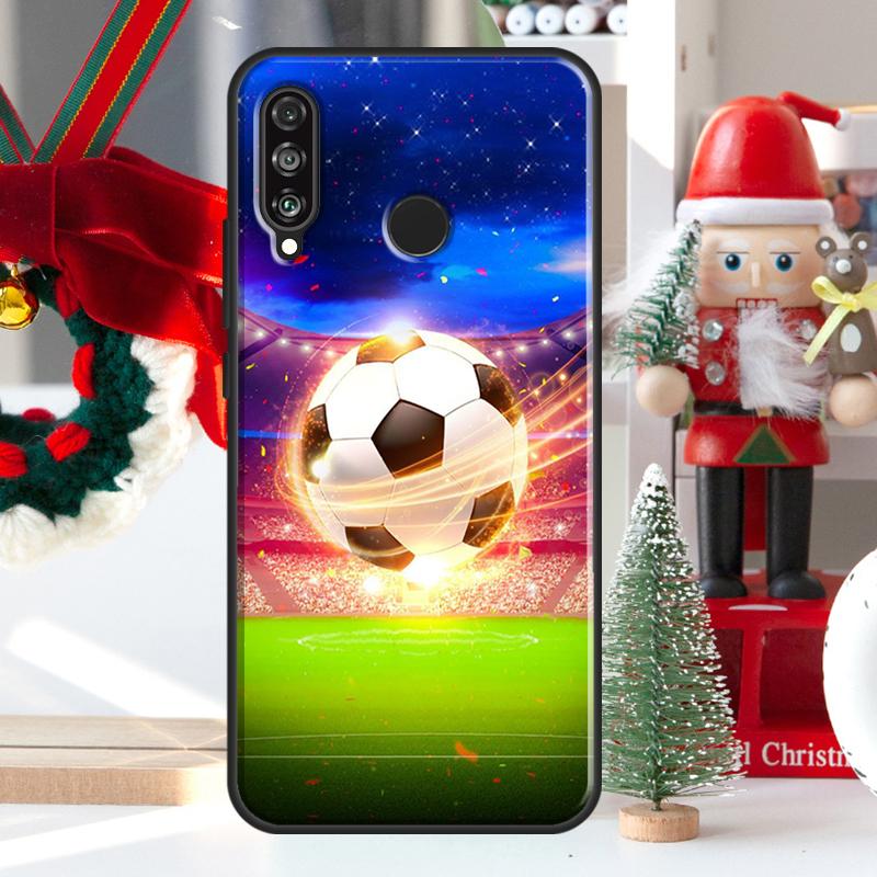 Football Soccer Ball For Huawei Nova 12i 11i 8i 12s Y73 Y72 Y61 Y91 Y90 Y70 Y60 9 10 SE P60 Pro P30 P40 Lite Case