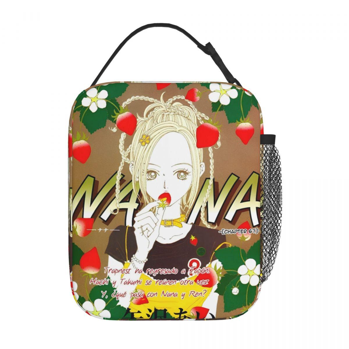 Nana Osaki Comics Insulated Lunch Bag Thermal Lunch Container Portable Tote Lunch Box Men Women Work Travel One Size