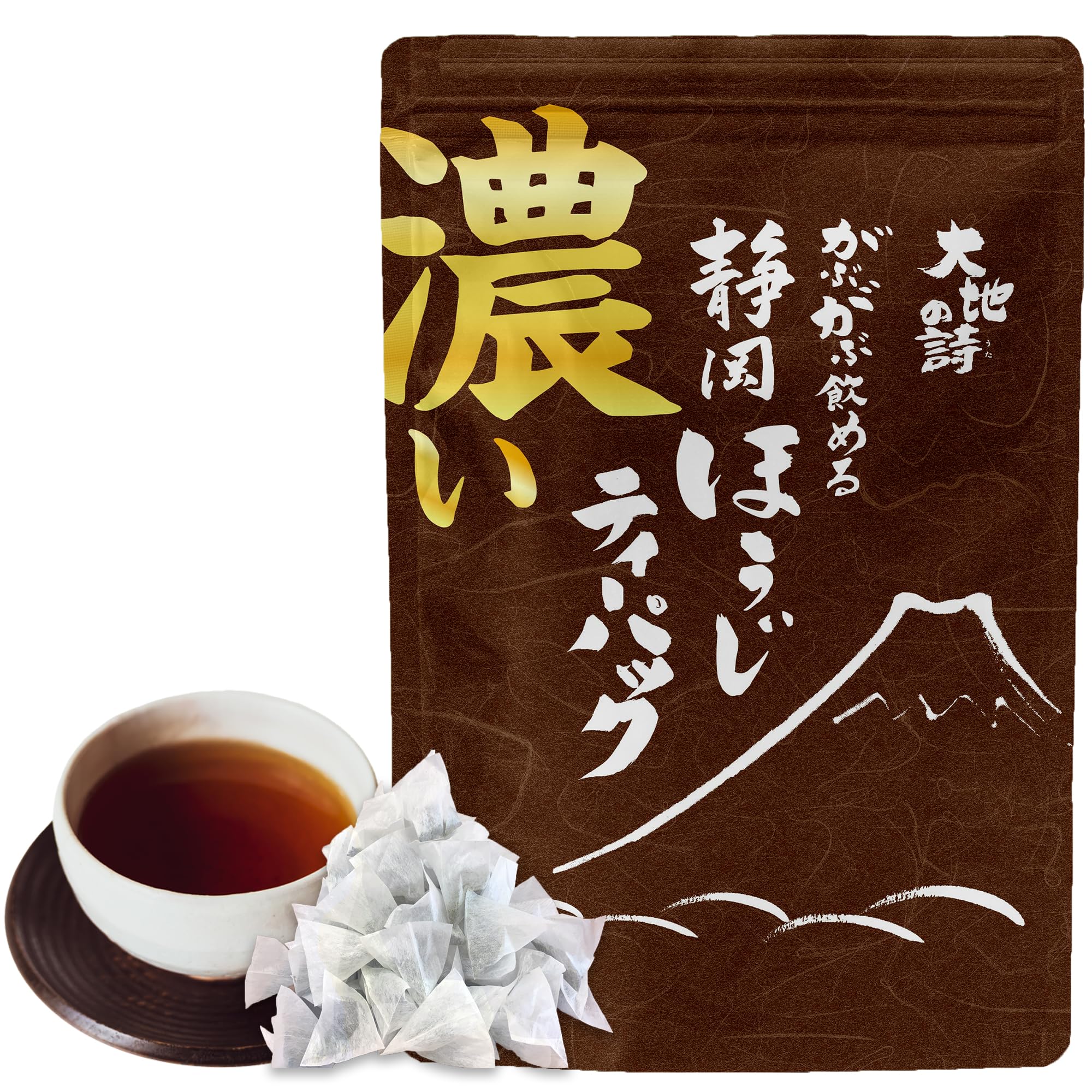 Arahataen Roasted Tea x 51 Tea Shizuoka Cold Brew or Hot Water Brew Rich, Slurp-able Bags, 1.5g Bags, Tea,
