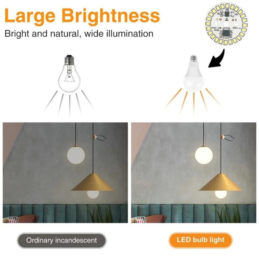 2 buc. Chip LED pentru Bec 3W 5W 7W 9W 12W SMD 2835 Margele Luminoase Rotunde AC 220V Chip Bec Iluminat Reflector