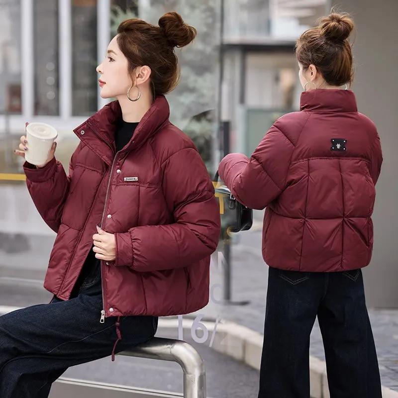 Winter Down Cotton-padded Jacket, Short Fashion Stand-up Collar, Bread Warmth, Thick Cotton-padded Jacket