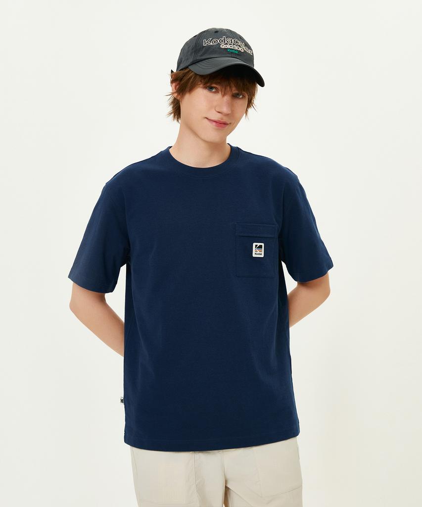 KODAK Rainbow Sorona Pocket Short Sleeve T-Shirt Navy