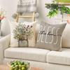 AVOIN Colorlife Fall Wildflowers Home Sweet Home Throw Pillow Covers, 18x18 Inch Autumn Seasonal Decorations Set of 4