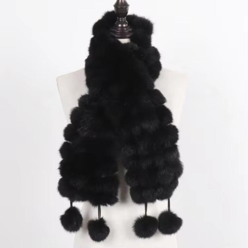 Luxury Fur Fur Scarf Thickened Winter Scarf Muffler New Long Scarves Outdoor Use