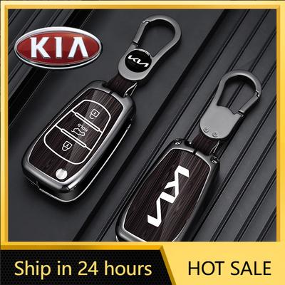 2026 Hot Car Sticker Zinc Alloy Car Key Case Cover Shell Fob Holder For KIA Sportage Rio 3 Soul Optima Ceed Pro K5 K2 Pride Keyl