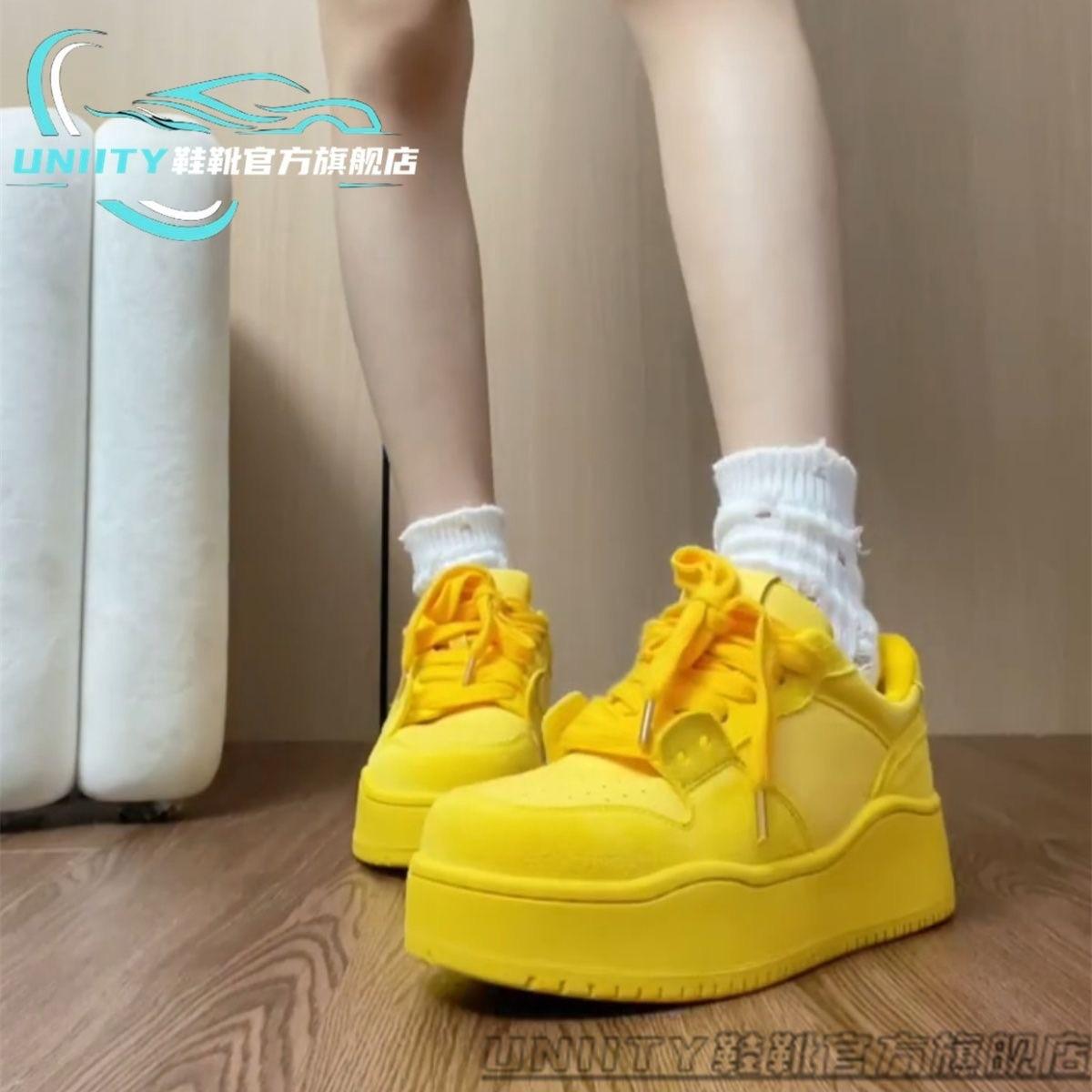 

МОДНАЯ ОБУВЬ, мужские дышащие спортивные кроссовки, спортивные кроссовки для бега, уличные женские теннисные кроссовки для тренажерного зала 35 жёлтый