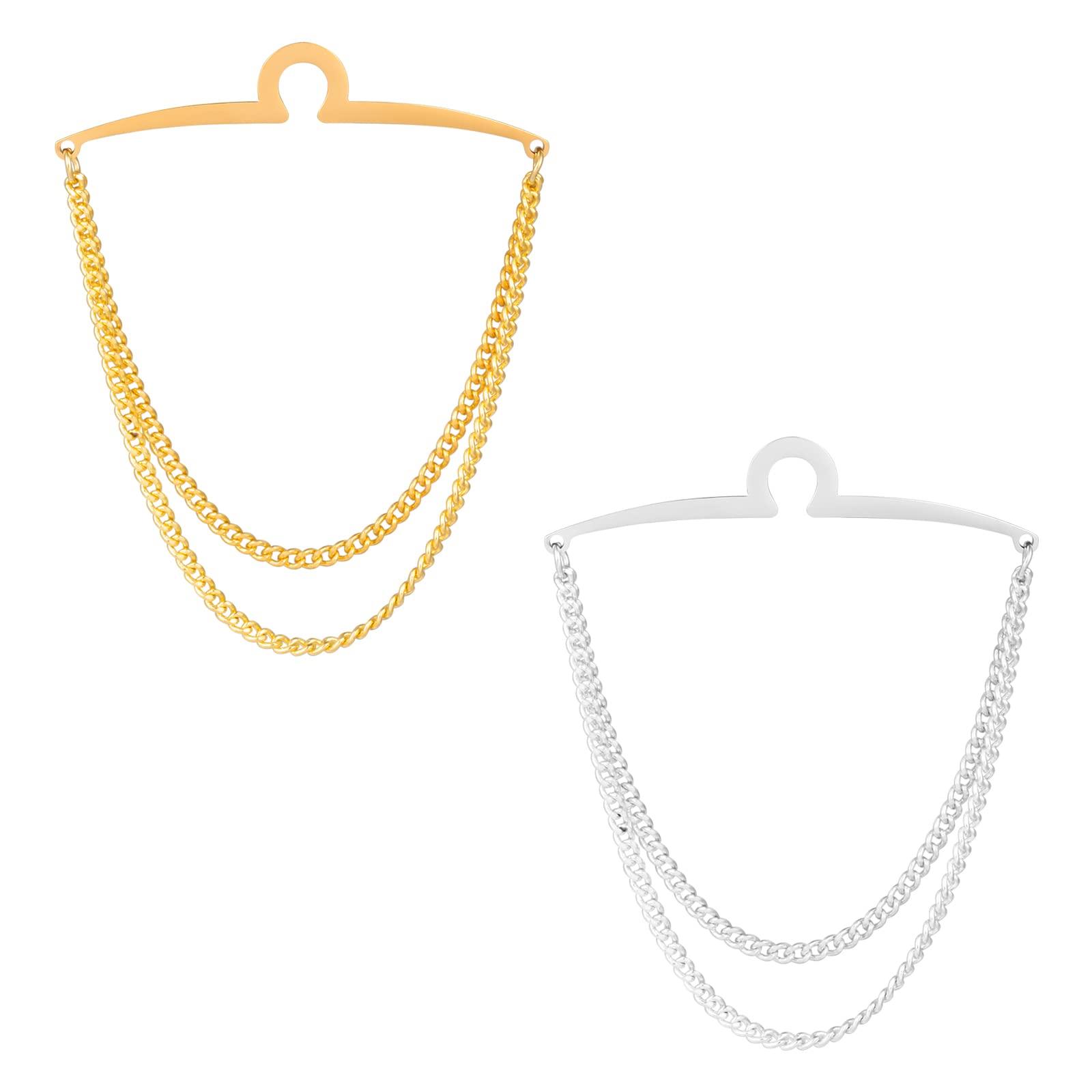 

Dannyshi Silver Gold Tie Chain Gift Box Men s Set,