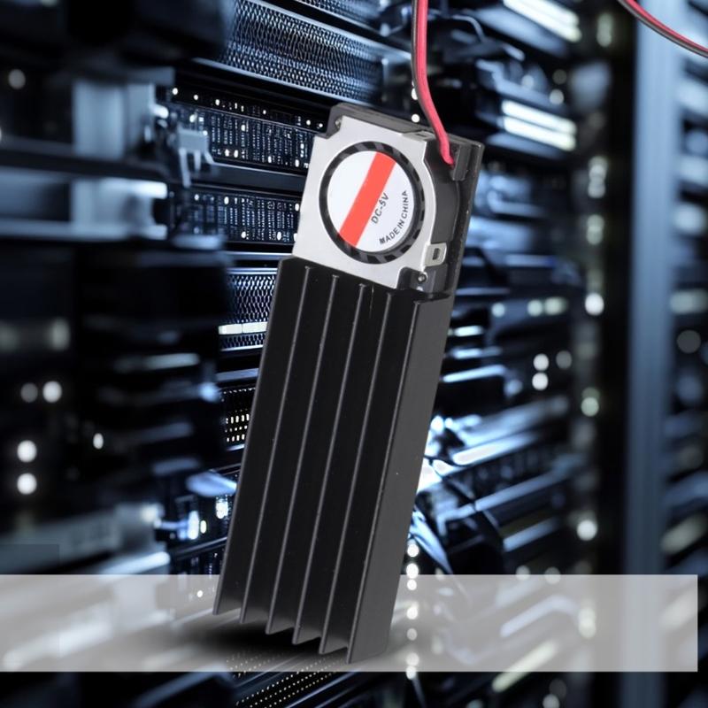 High Performances Aluminum Alloy SSD Coolers With Heat Sink For M.2 NVMe 2280 SSD 5V Thermal Management