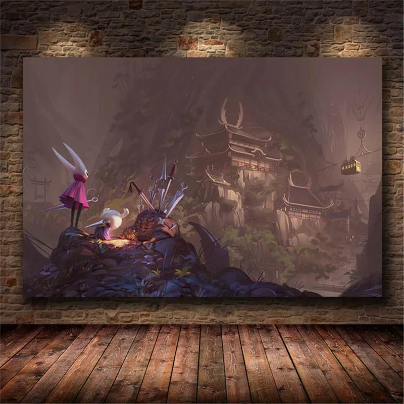 Hollow Knight Žaidimo Plakatas Drobės Tapyba The ant Drobės Hallownest Drobės Tapyba Plakatas Sienų Menas Namų Biuro Dekoras