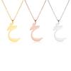 Arabischer Buchstaben-Anhänger Halskette für Damen Herren Edelstahl Arabisches Initial Alphabet Halsketten Glücksbringer Muslimischer Schmuck
