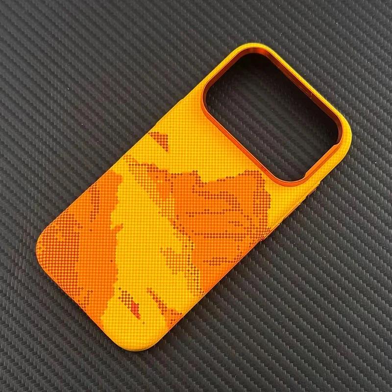 

Fashion Magnetic Charging Hard PC Case for iPhone 17 Pro Max 17Pro Carbon Fiber Texture Cover Camera Lens Protection Shell iPhone17 Pro