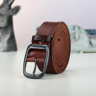 Belt Men'S And Women'S Leather Pure First Layer Cowhide Fashion Trend Retro Old Jeans Handmade Belt