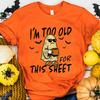 Sarcastic Sheet Ghost Funny Halloween Print TShirts Casual Short Sleeve TShirt for Spooky Season Unisexs TShirt Clothing