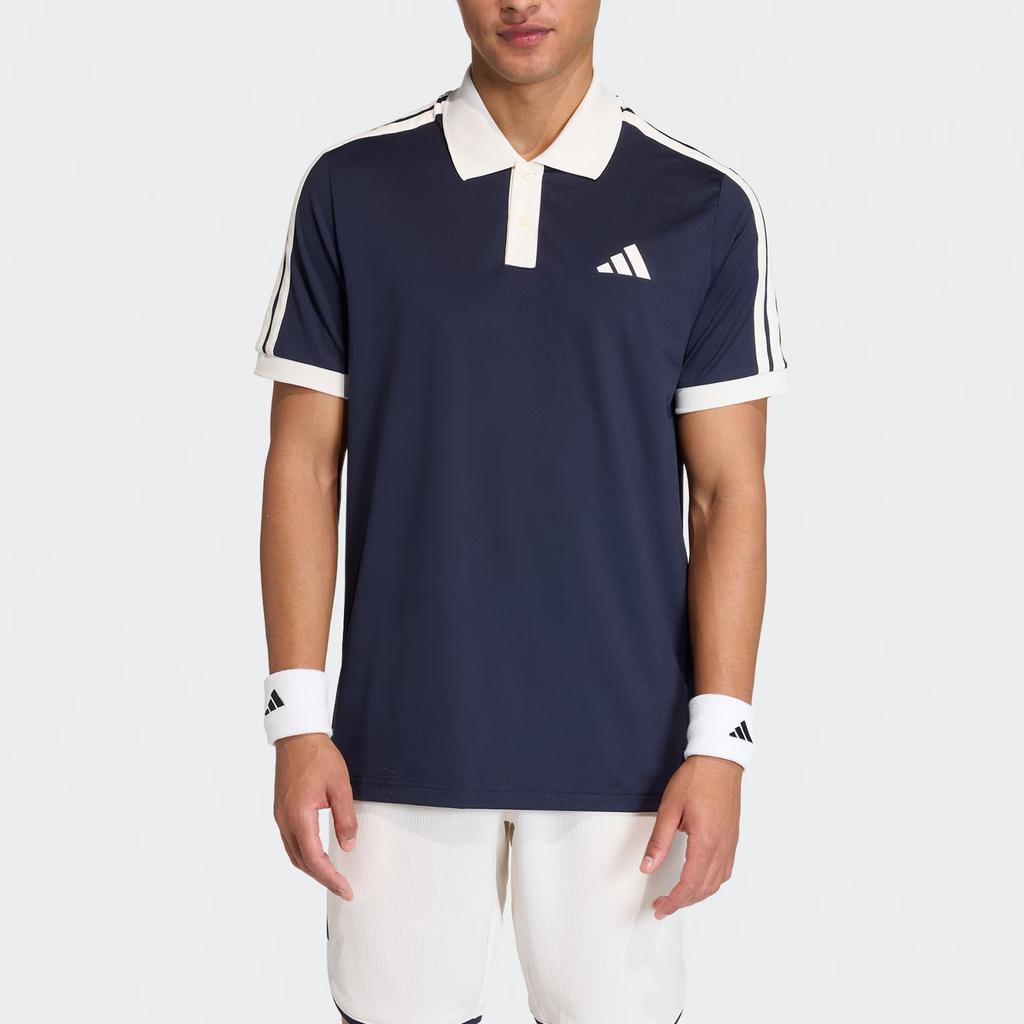 adidas Tennis-Oberteile Herren Legende Tinte/Weiß Polokragen Moderat KA5899
