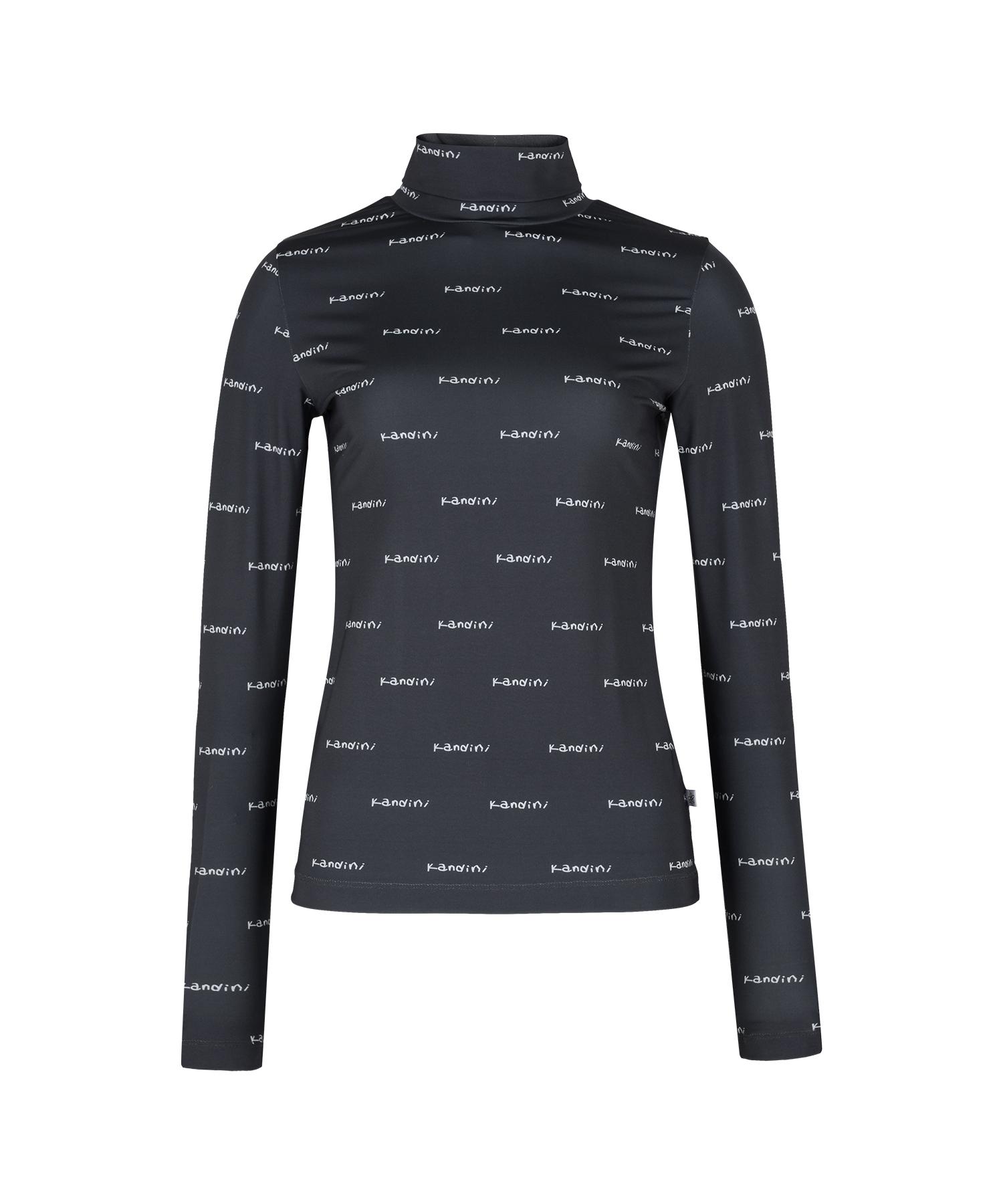Candini Charcoal Logo High-Neck T-Shirt Charcoal/S