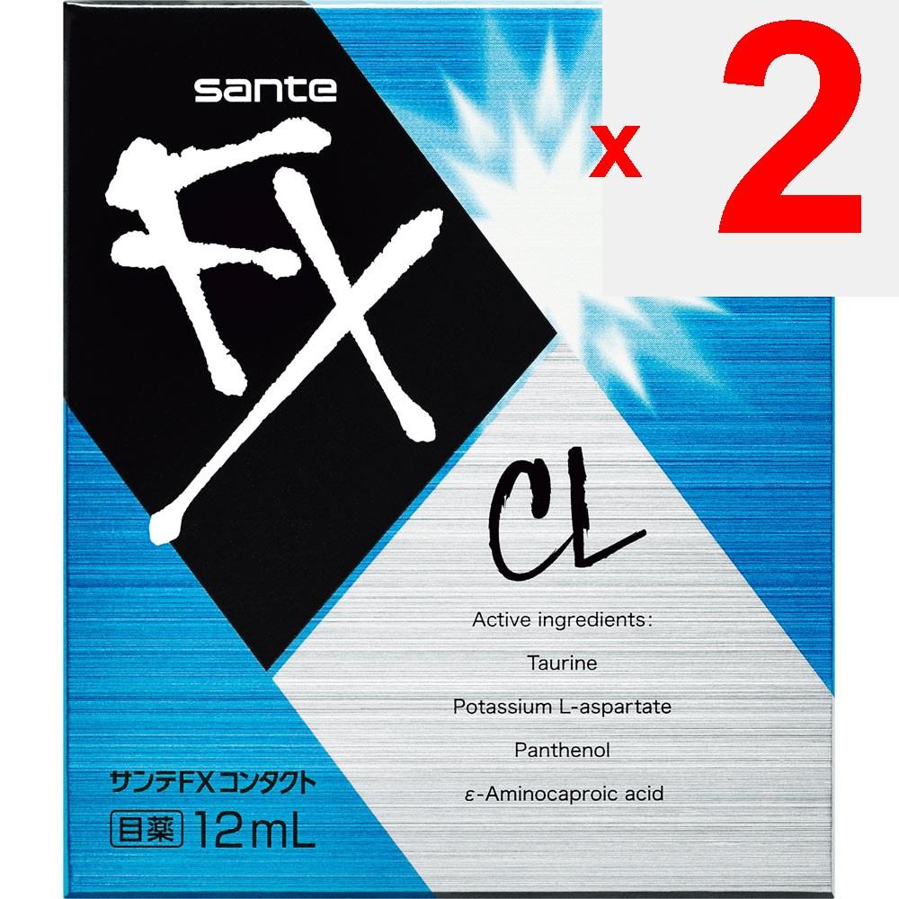 Santen Pharmaceutical Sante FX Contact 12ml For contact lenses Eye Drops Indications: Eye fatigue, prevention of eye diseases (e.g., after swimming, w