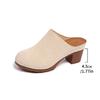 Mules Damensommerschuhe mit orthopädischem Fußbett bequeme Clogs und Mules für Mules mit Absatz Sandalen Absatz elegante Sommerslipper