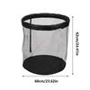 Ball Bin Basketball Storage Portable Container Box Organizer Basket Net for Outdoor Garden Garage Sports Pool Deck Outside