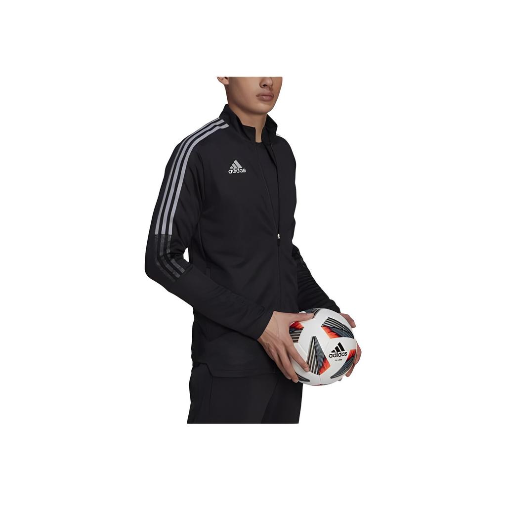 Adidas Aeroready Tiro Sports Moisture-Wicking Fashion Jacket Men Jackets Black GN5522