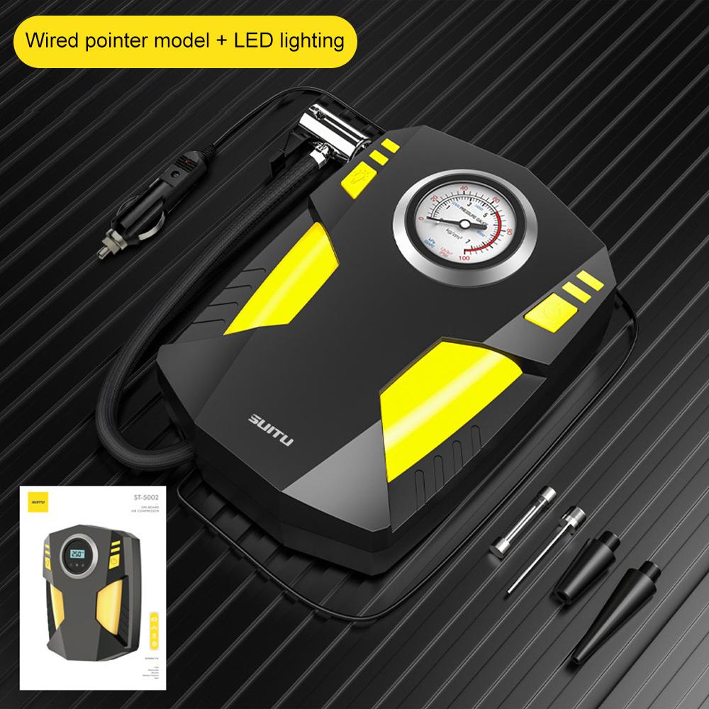 

120 Вт автомобильный воздушный компрессор 50-100 фунтов на квадратный дюйм портативный электрический воздушный компрессор воздушный насос автомобильный мотоцикл велосипедный насос для накачивания шин шинный инструмент