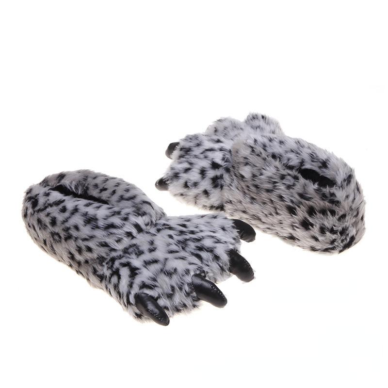 Fashion Funny Plush Slippers Women Winter Shoes Indoor Personalized Casual Flats Furry Slides Couples Comfort Bedroom Shoes Halloween