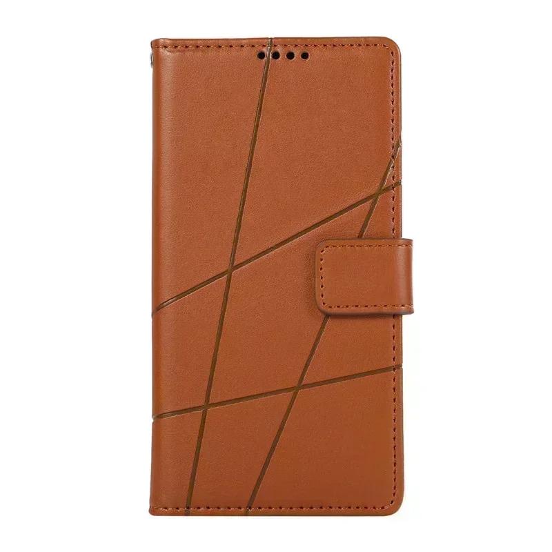 

MOTO E13 Case For Motorola Moto E13 6.5 Wallet Cover Moto E 13 E22i E32s E7Power E20 E30 E40 Fundas Leather Magnetic Case Etui Moto E7 Power коричневий