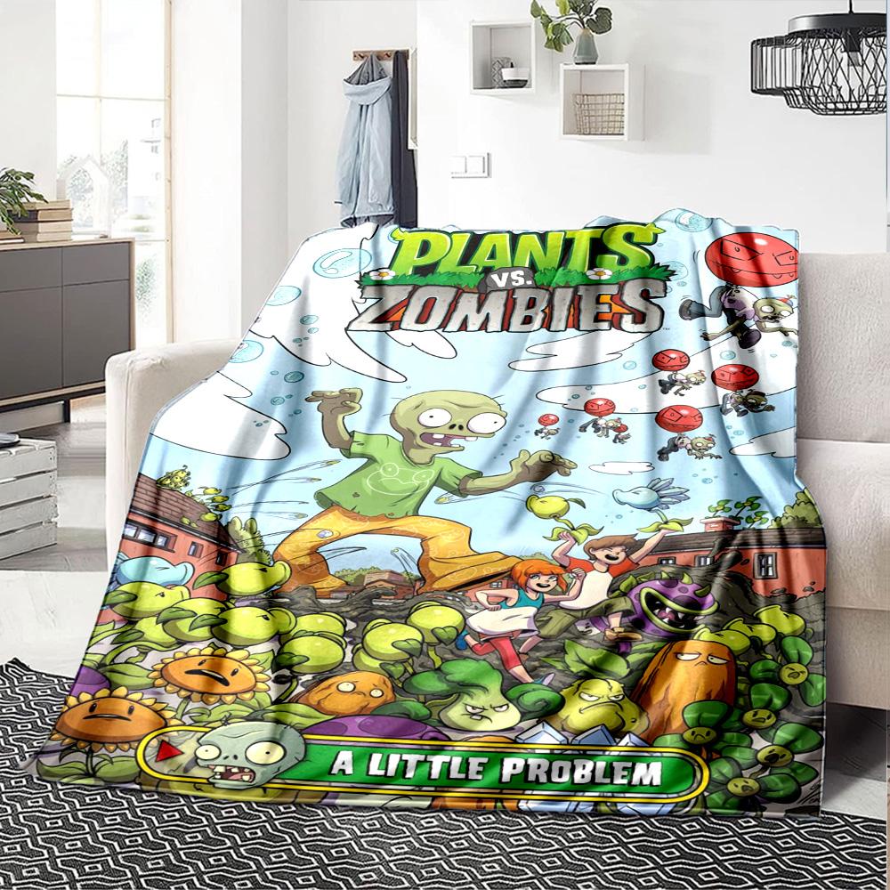 Plants Vs. Zombies Blanket Warmthful Decor Suitable for Livingroom Sofa Office Chair for All Occasions Warmthful Decor Birthday Christmas Gift Blanket