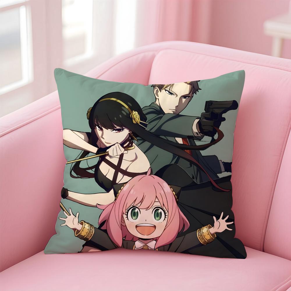 

SSpy x Family Part Cushion Cover Pillow Case Soft Friendly Fabric Concealed Zipper 30X30cm