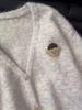 Korean Soft Bear V-neck Knit Cardigan Sweater - Women's Autumn/Winter Casual Outerwear