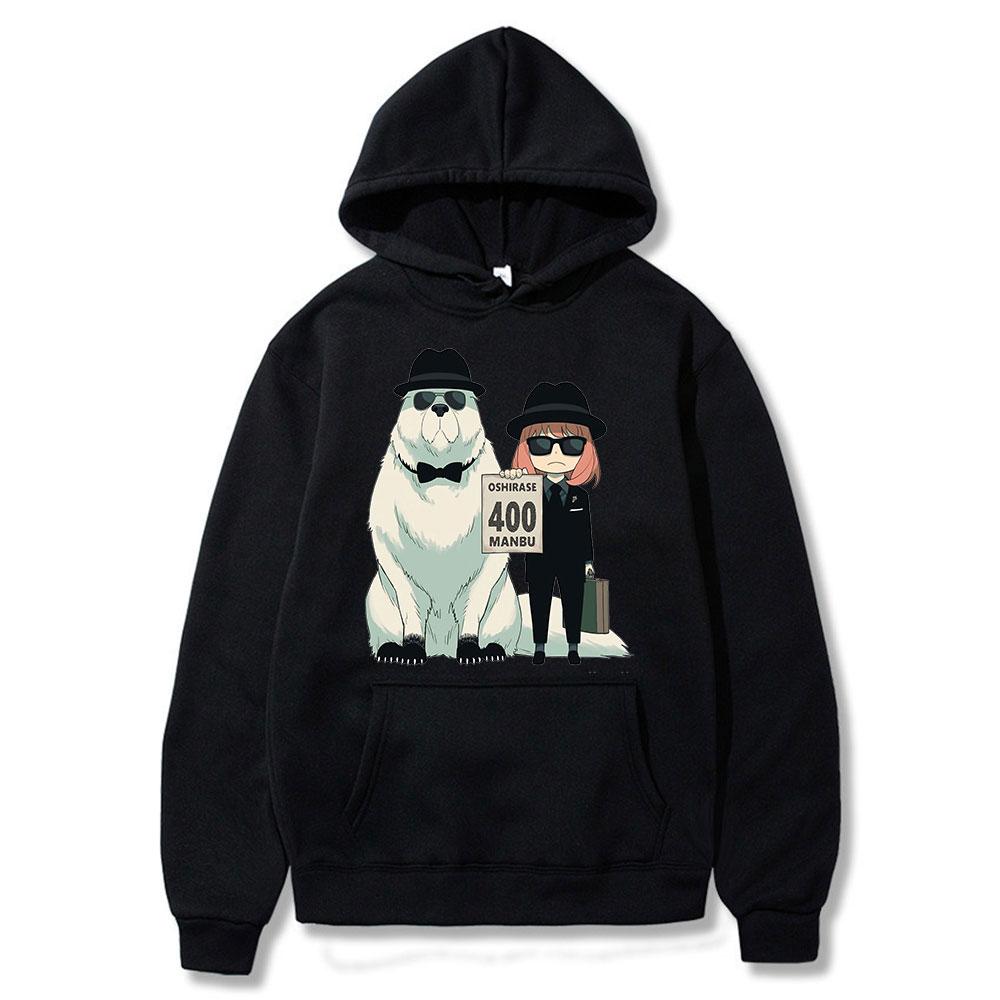 Толстовка с капюшоном для всей семьи в стиле аниме унисексga Anya Forger Bond Forger Oshirase 400 толстовки с длинными рукавами большие размеры унисекс y2k 2XL 4873₽